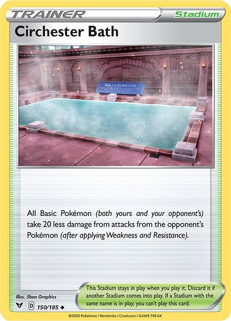 Image for Circhester Bath (150/185) (SWSH04: Vivid Voltage) - Pokemon