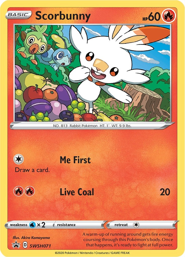 Image for Scorbunny - SWSH071 (SWSH071) (SWSH: Sword & Shield Promo Cards) - Pokemon