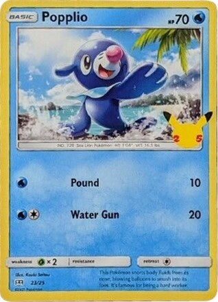 Image for Popplio (023/025) (McDonald's 25th Anniversary Promos) - Pokemon