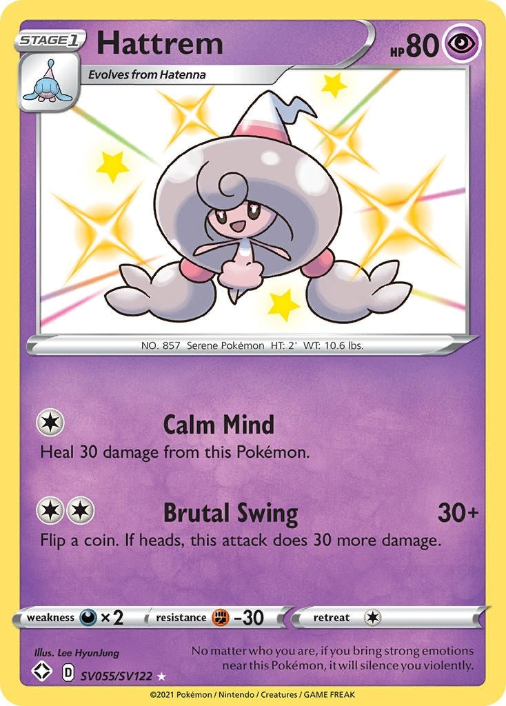 Image for Hattrem (SV055/SV122) (Shining Fates: Shiny Vault) - Pokemon