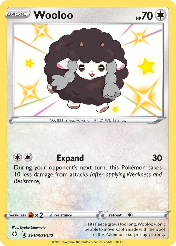 Image for Wooloo (SV103/SV122) (Shining Fates: Shiny Vault) - Pokemon