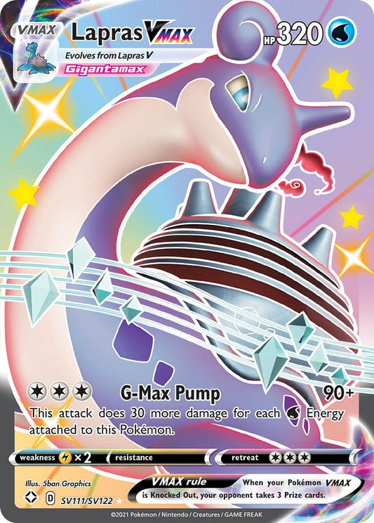 Image for Lapras VMAX (SV111/SV122) (Shining Fates: Shiny Vault) - Pokemon