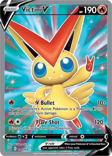 Image for Victini V (Full Art) (144/163) (SWSH05: Battle Styles) - Pokemon