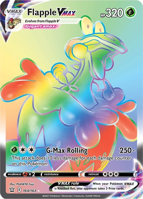 Image for Flapple VMAX (Secret) (164/163) (SWSH05: Battle Styles) - Pokemon