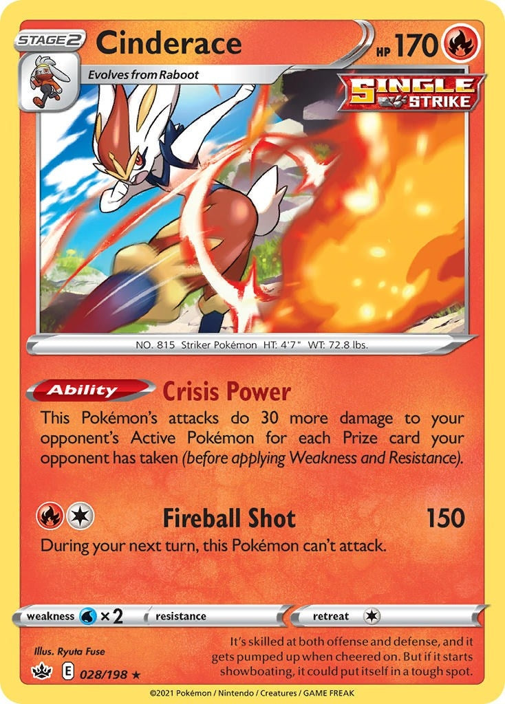 Image for Cinderace (028/198) (Deck Exclusives) - Pokemon