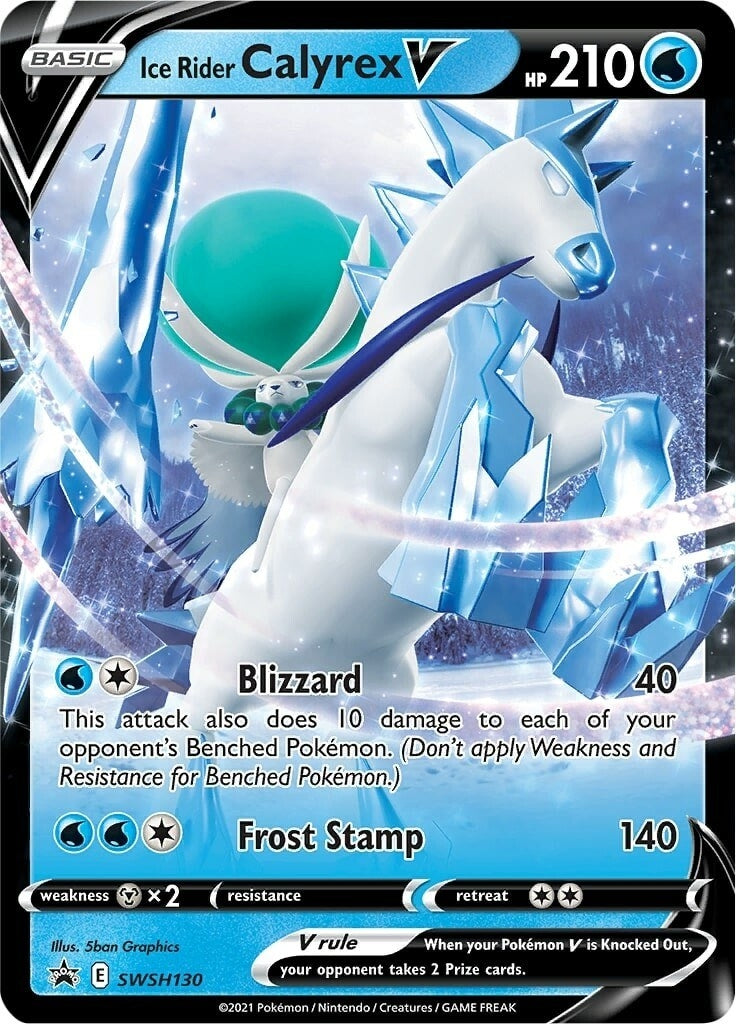 Image for Ice Rider Calyrex V - SWSH130 (SWSH130) (SWSH: Sword & Shield Promo Cards) - Pokemon