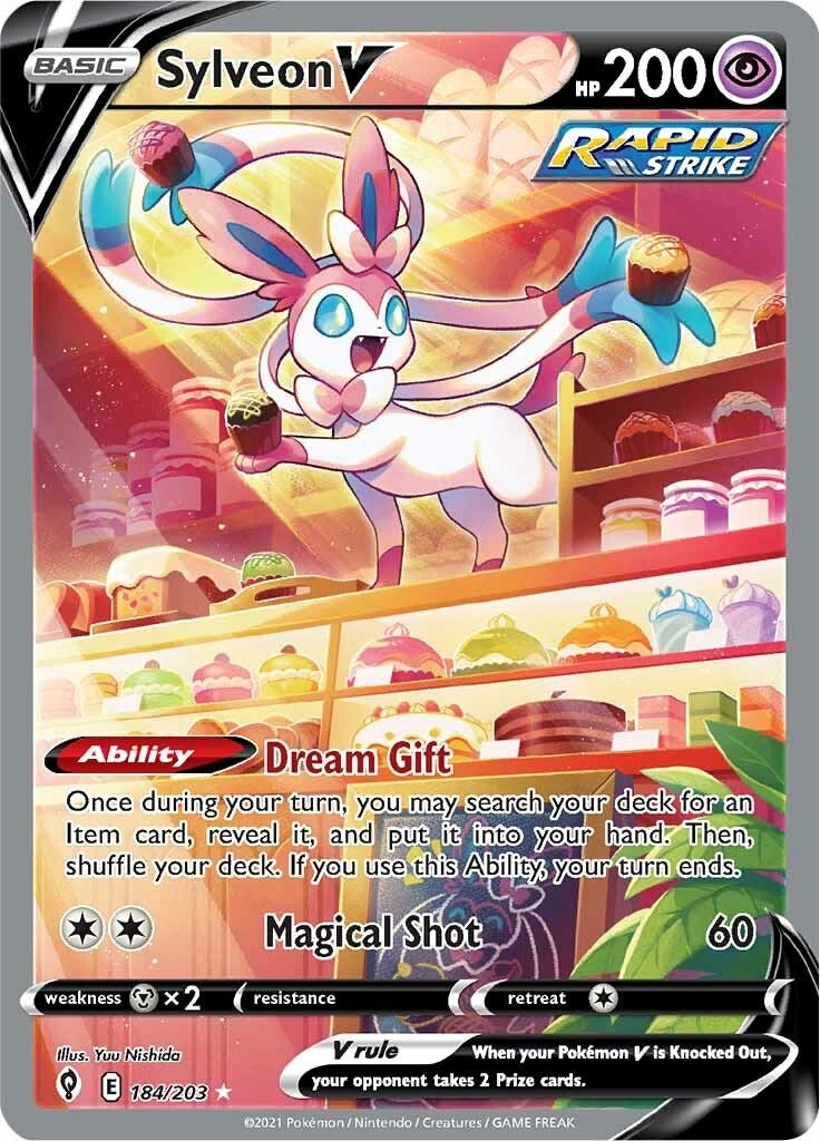 Image for Sylveon V (Alternate Full Art) (184/203) (SWSH07: Evolving Skies) - Pokemon