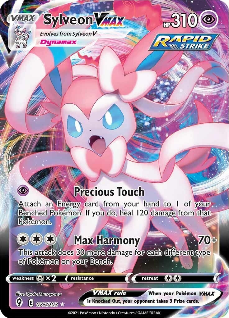 Image for Sylveon VMAX (075/203) (SWSH07: Evolving Skies) - Pokemon