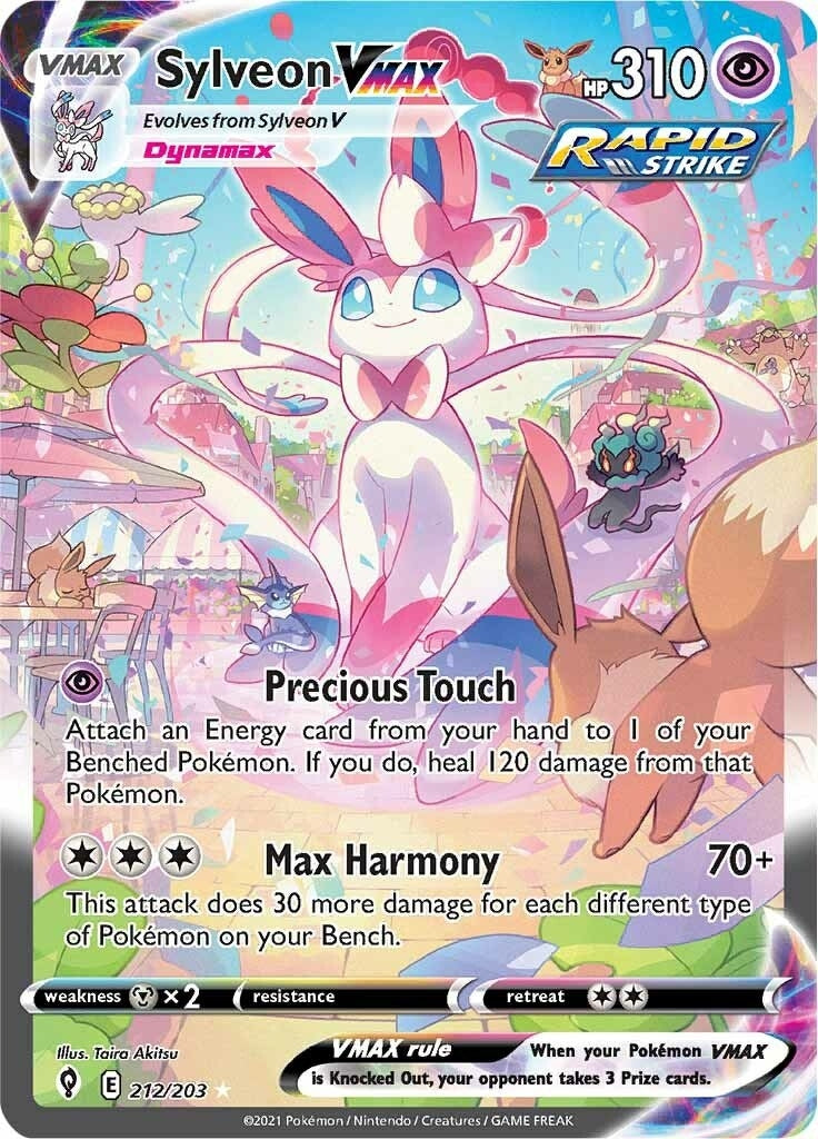 Image for Sylveon VMAX (Alternate Art Secret) (212/203) (SWSH07: Evolving Skies) - Pokemon