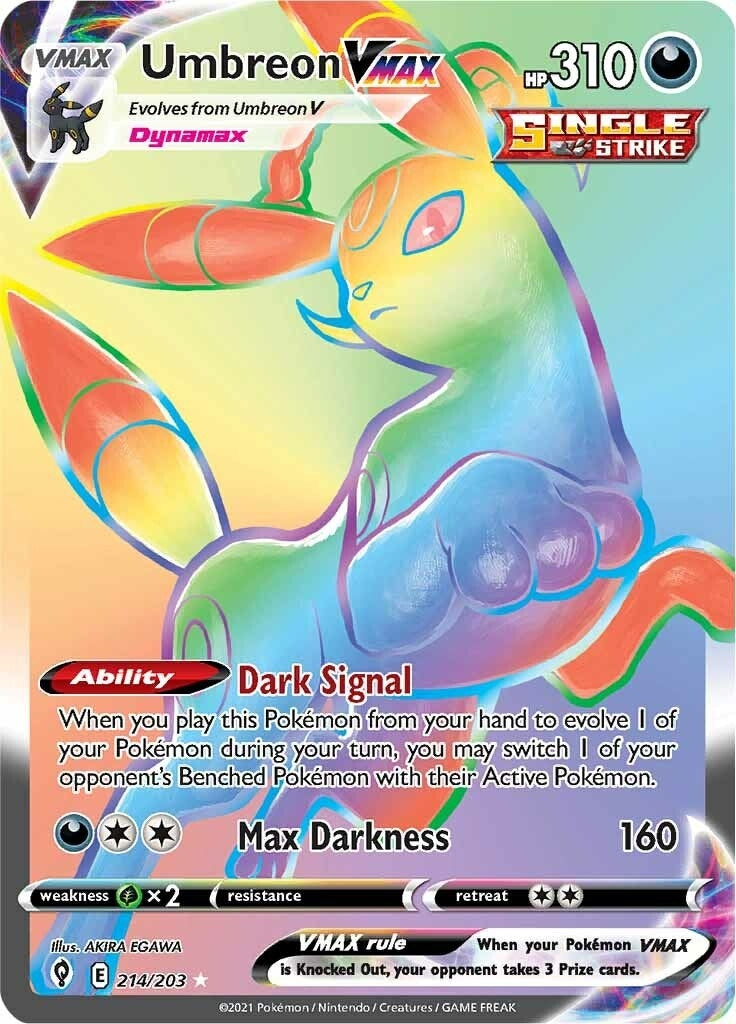 Image for Umbreon VMAX (Secret) (214/203) (SWSH07: Evolving Skies) - Pokemon