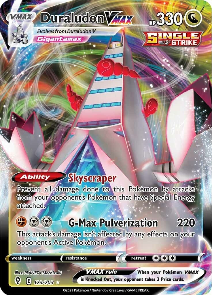 Image for Duraludon VMAX (123/203) (SWSH07: Evolving Skies) - Pokemon