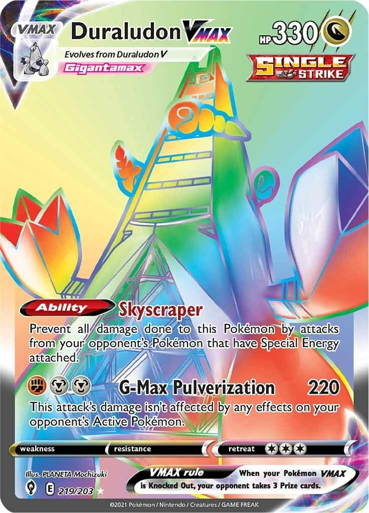 Image for Duraludon VMAX (Secret) (219/203) (SWSH07: Evolving Skies) - Pokemon