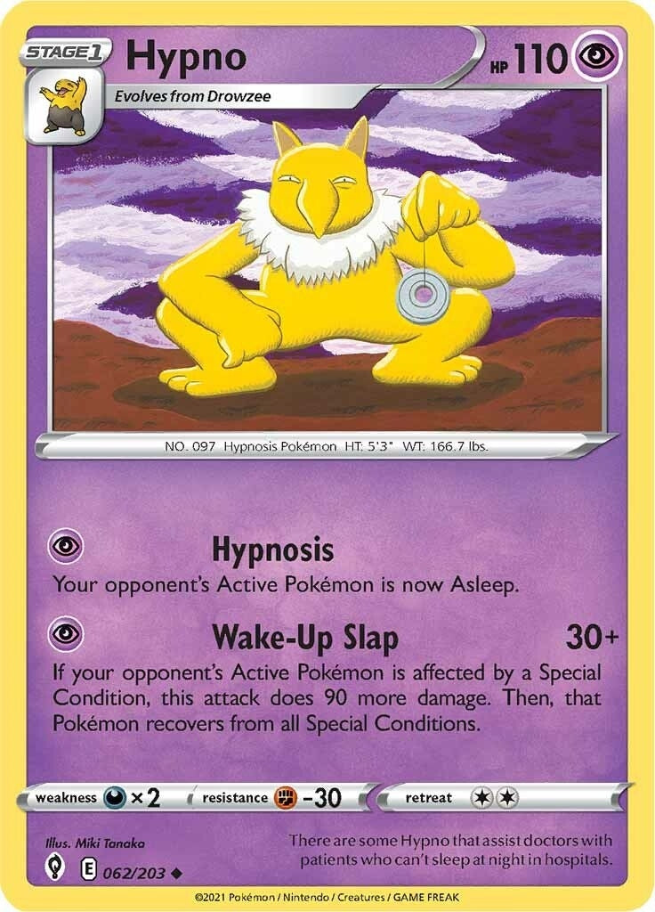 Image for Hypno (062/203) (SWSH07: Evolving Skies) - Pokemon