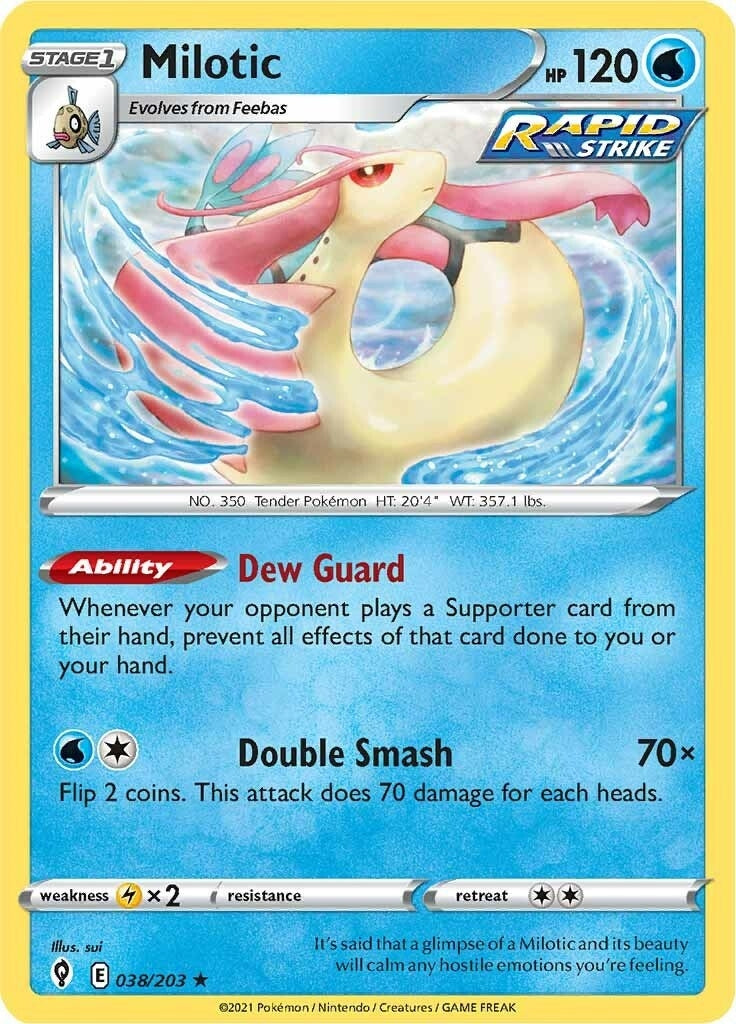 Image for Milotic (038/203) (SWSH07: Evolving Skies) - Pokemon