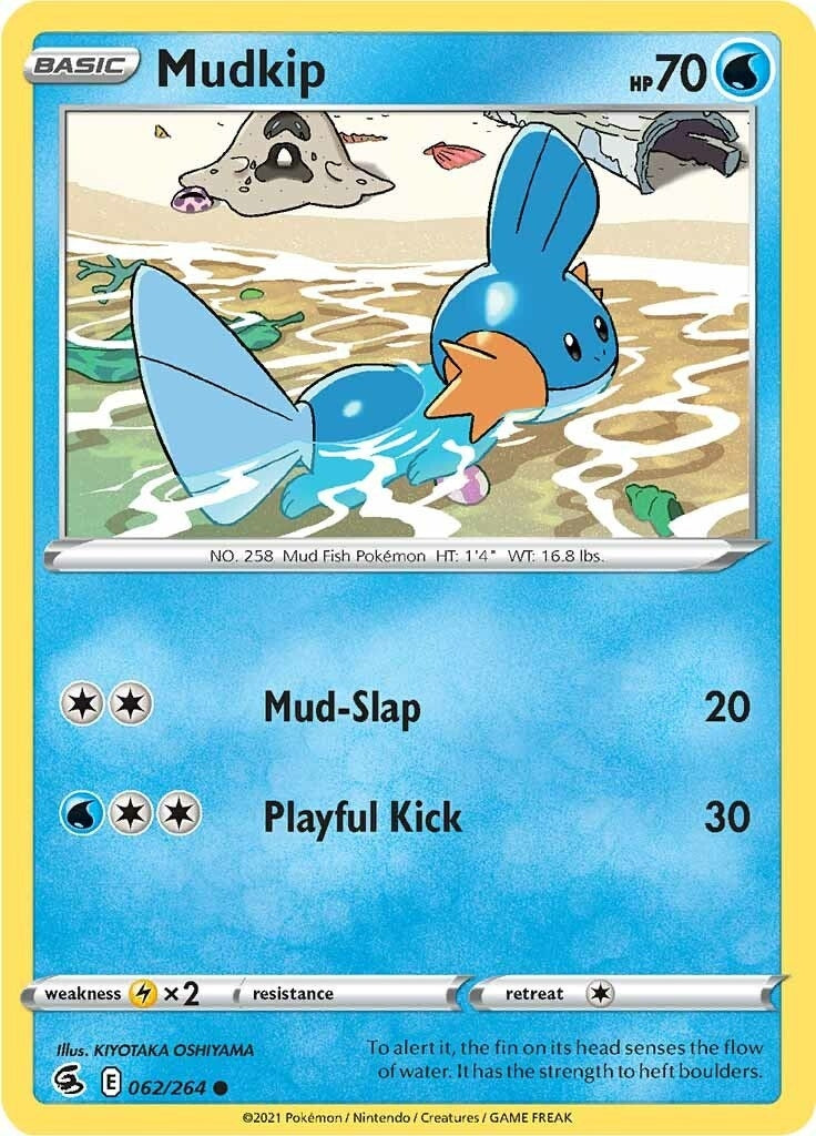 Image for Mudkip (062/264) (SWSH08: Fusion Strike) - Pokemon