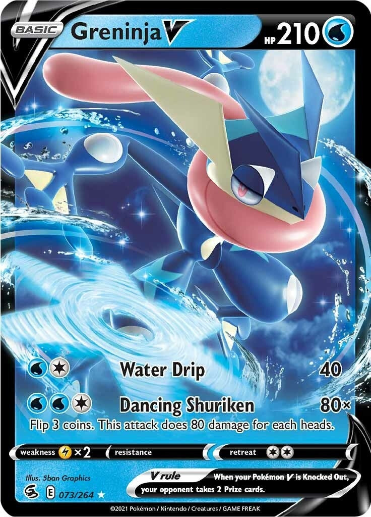 Image for Greninja V (073/264) (SWSH08: Fusion Strike) - Pokemon