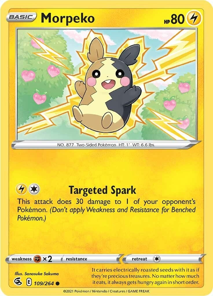 Image for Morpeko (109) (109/264) (SWSH08: Fusion Strike) - Pokemon