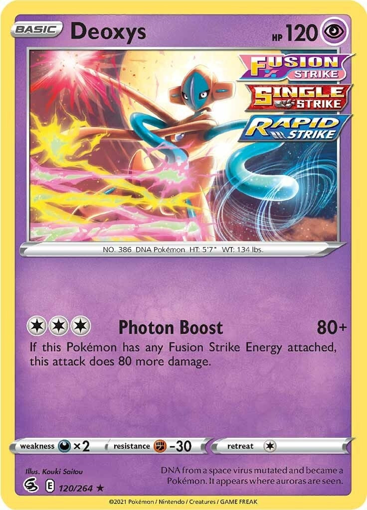 Image for Deoxys (120/264) (SWSH08: Fusion Strike) - Pokemon