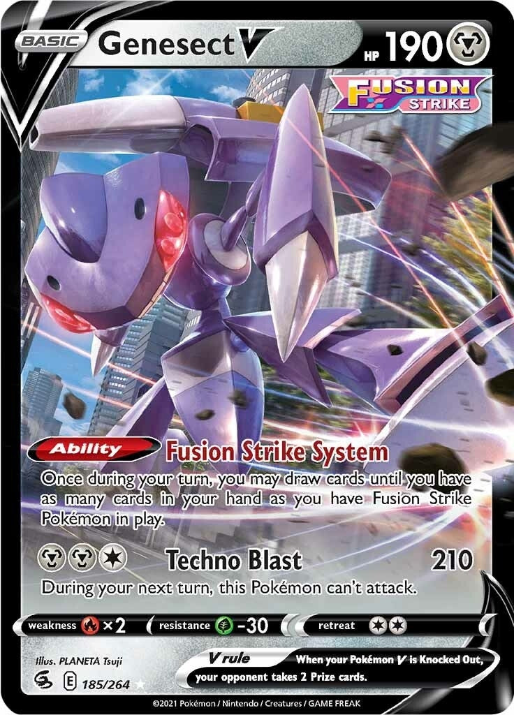 Image for Genesect V (185/264) (SWSH08: Fusion Strike) - Pokemon