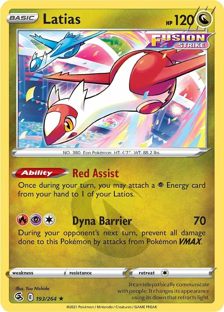 Image for Latias (193/264) (SWSH08: Fusion Strike) - Pokemon