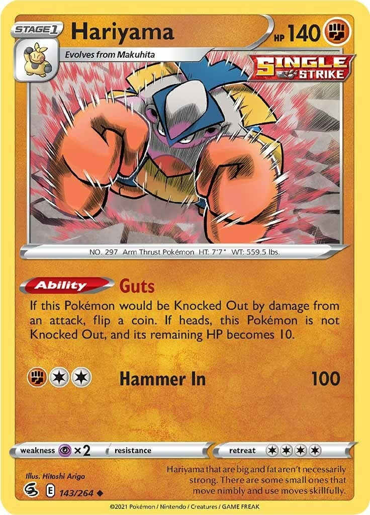 Image for Hariyama (143/264) (SWSH08: Fusion Strike) - Pokemon