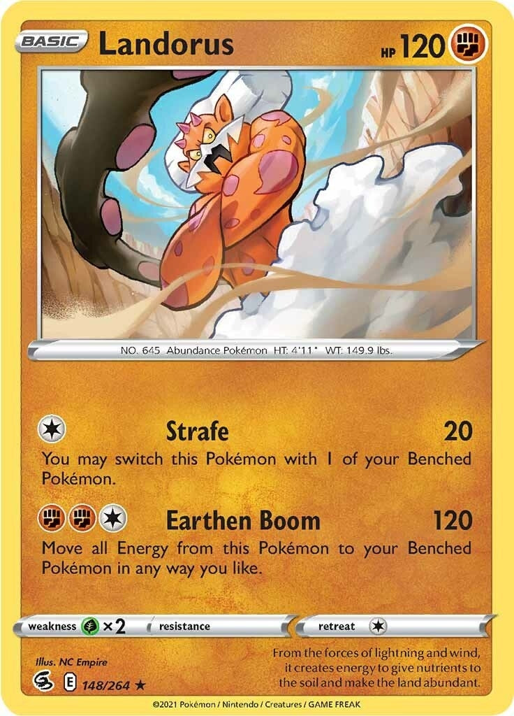 Image for Landorus (148/264) (SWSH08: Fusion Strike) - Pokemon