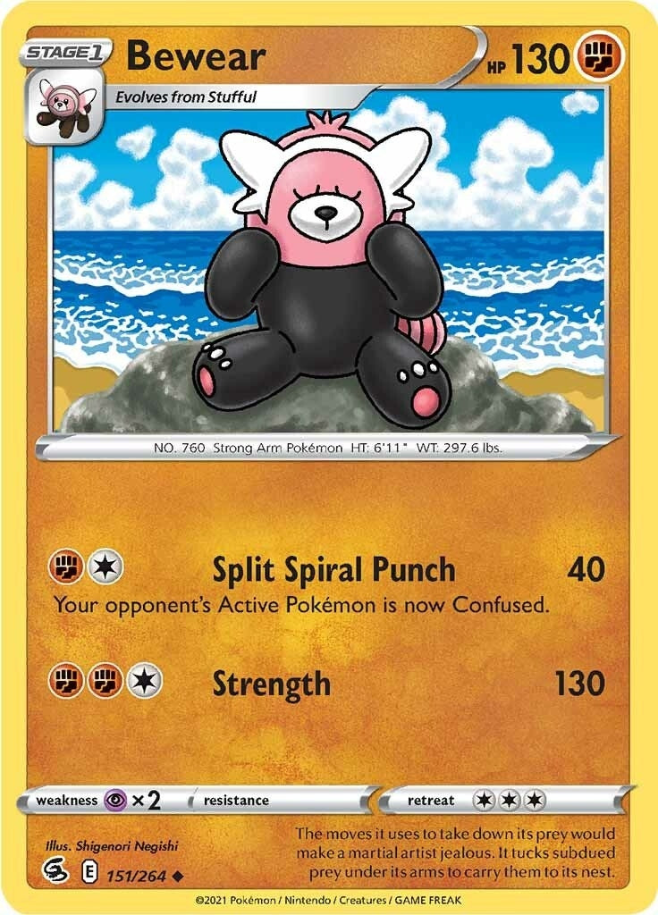 Image for Bewear (151/264) (SWSH08: Fusion Strike) - Pokemon