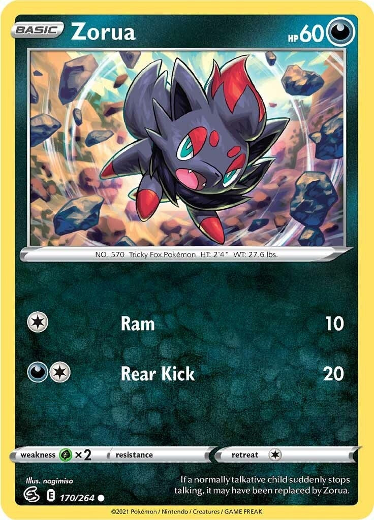 Image for Zorua (170/264) (SWSH08: Fusion Strike) - Pokemon