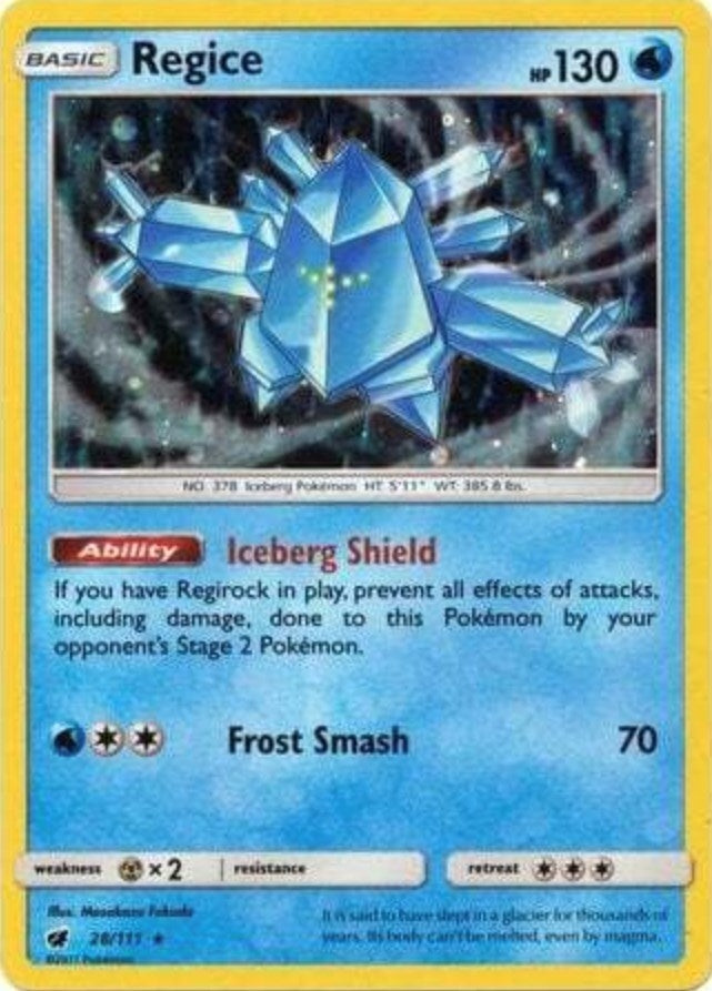 Image for Regice - 28/111 (Cosmos Holo) (28/111) (SM Promos) - Pokemon