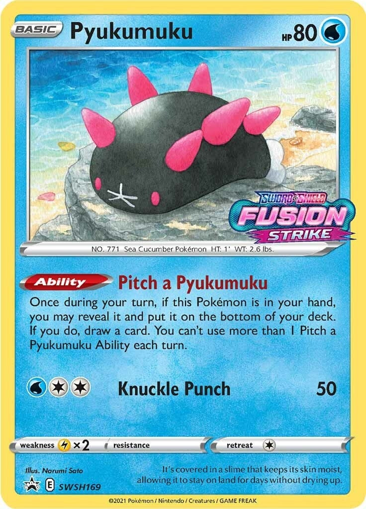 Image for Pyukumuku - SWSH169 (Prerelease) (SWSH169) (SWSH: Sword & Shield Promo Cards) - Pokemon