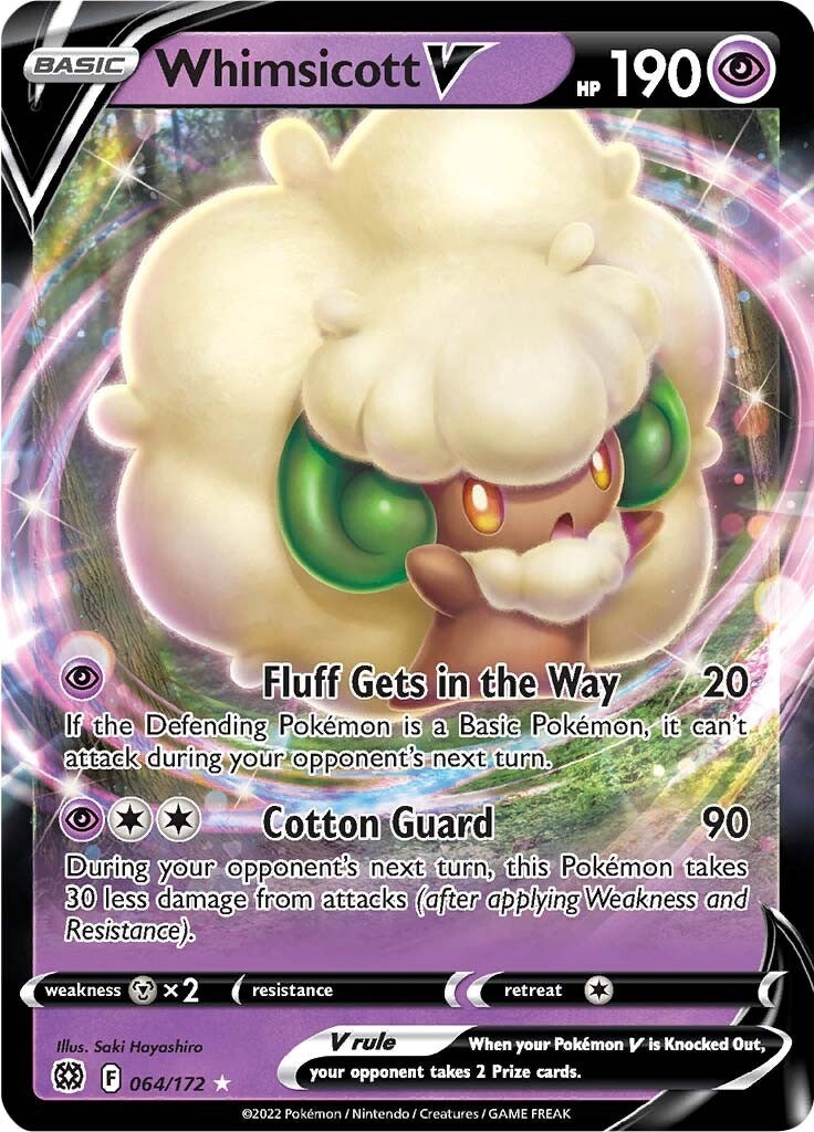 Image for Whimsicott V (064/172) (SWSH09: Brilliant Stars) - Pokemon