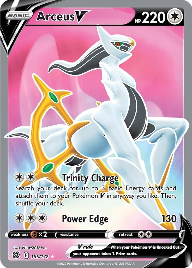 Image for Arceus V (Full Art) (165/172) (SWSH09: Brilliant Stars) - Pokemon