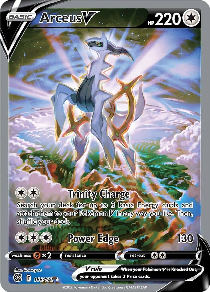 Image for Arceus V (Alternate Full Art) (166/172) (SWSH09: Brilliant Stars) - Pokemon