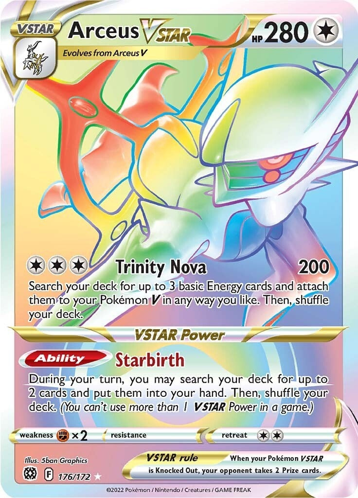 Image for Arceus VSTAR (Secret) (176) (176/172) (SWSH09: Brilliant Stars) - Pokemon
