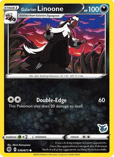 Image for Galarian Linoone - 036/073 (Eevee Stamped) (036/073) (Battle Academy 2022) - Pokemon