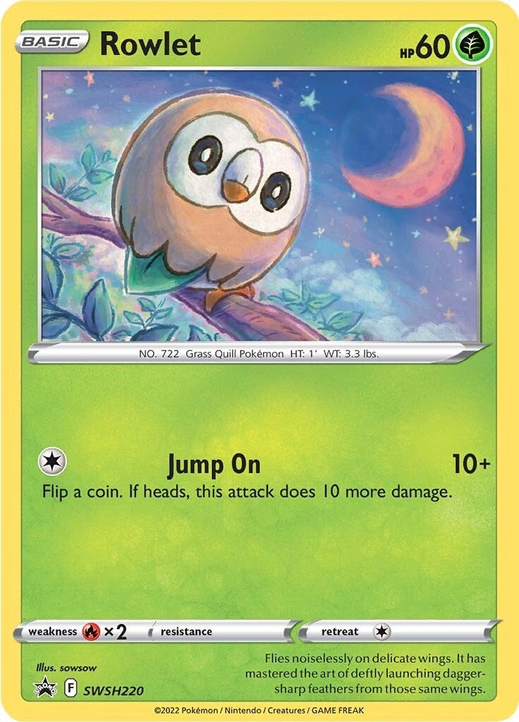 Image for Rowlet - SWSH220 (SWSH220) (SWSH: Sword & Shield Promo Cards) - Pokemon