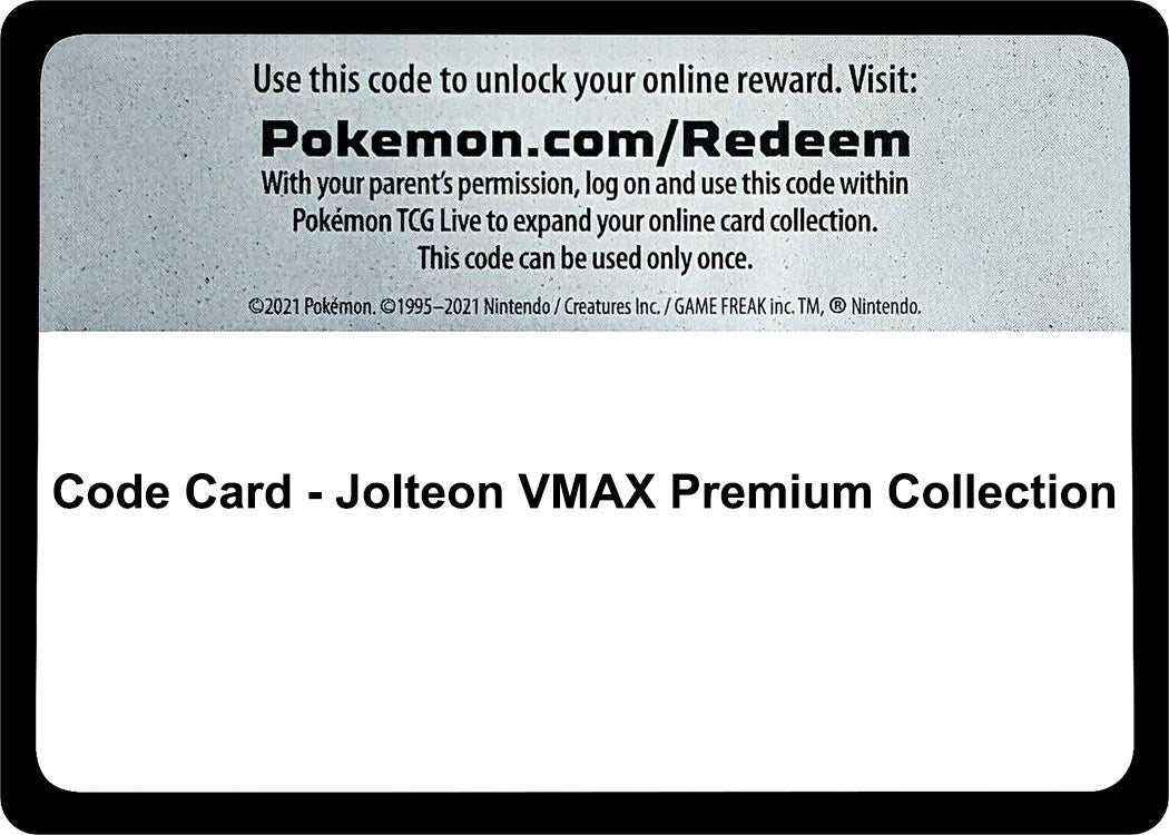 Image for Code Card - Jolteon VMAX Premium Collection (Miscellaneous Cards & Products) - Pokemon