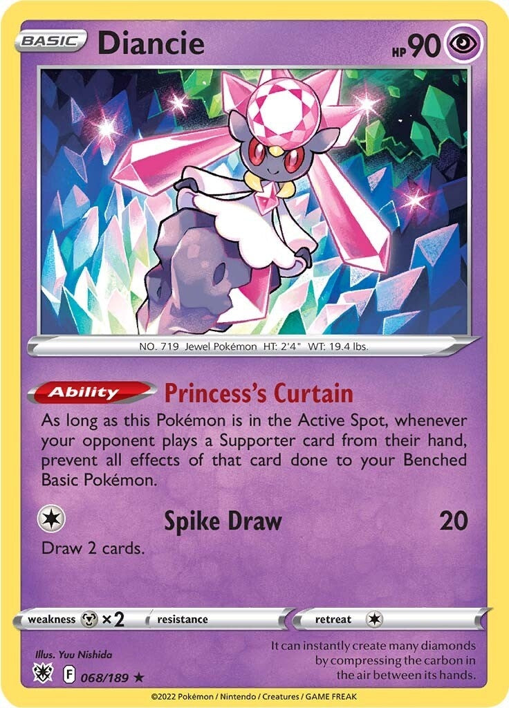 Image for Diancie (068/189) (SWSH10: Astral Radiance) - Pokemon