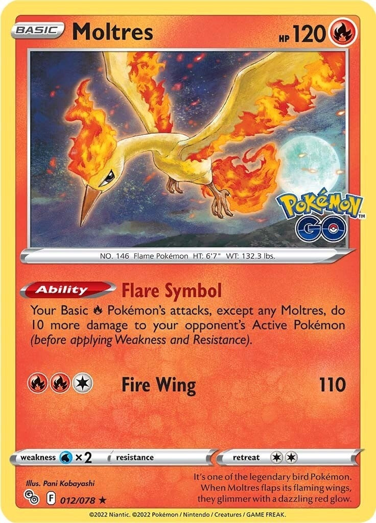 Image for Moltres (012/078) (Pokemon GO) - Pokemon