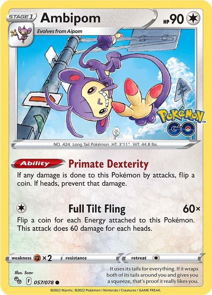 Image for Ambipom (057/078) (Pokemon GO) - Pokemon