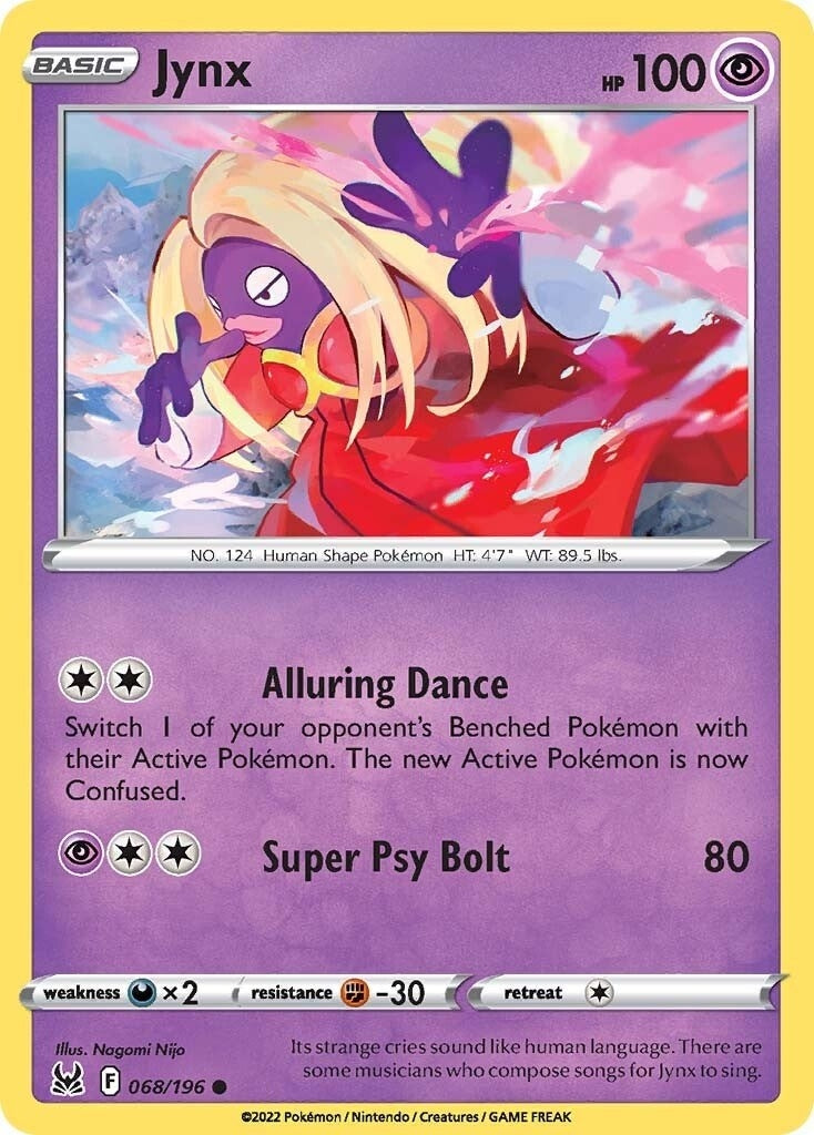 Image for Jynx (068/196) (SWSH11: Lost Origin) - Pokemon