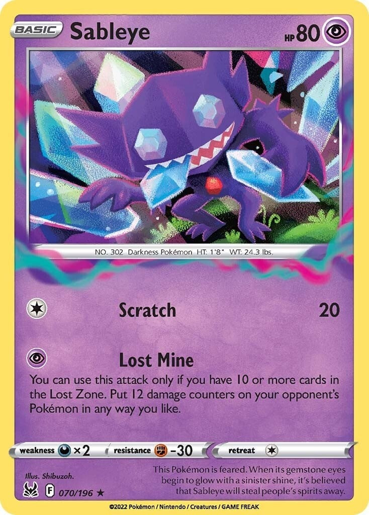 Image for Sableye (070/196) (SWSH11: Lost Origin) - Pokemon