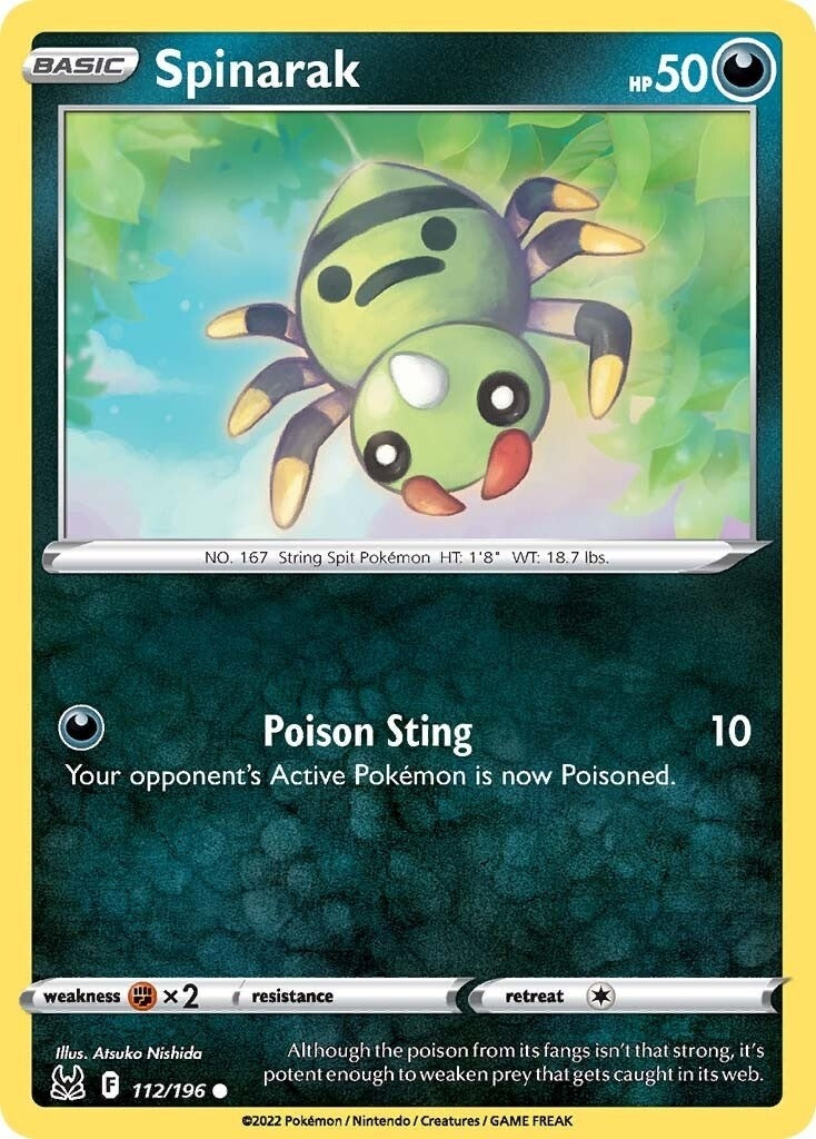 Image for Spinarak (112/196) (SWSH11: Lost Origin) - Pokemon