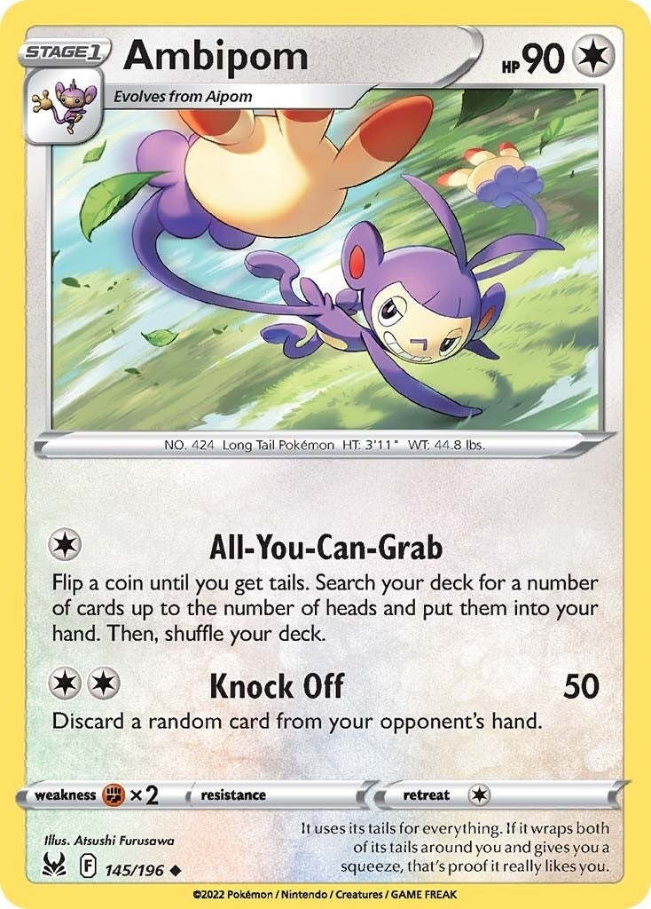 Image for Ambipom (145/196) (SWSH11: Lost Origin) - Pokemon