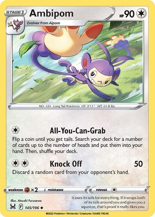 Image for Ambipom (145/196) (SWSH11: Lost Origin) - Pokemon