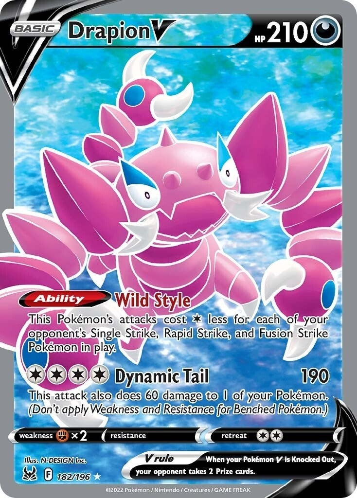 Image for Drapion V (Full Art) (182/196) (SWSH11: Lost Origin) - Pokemon