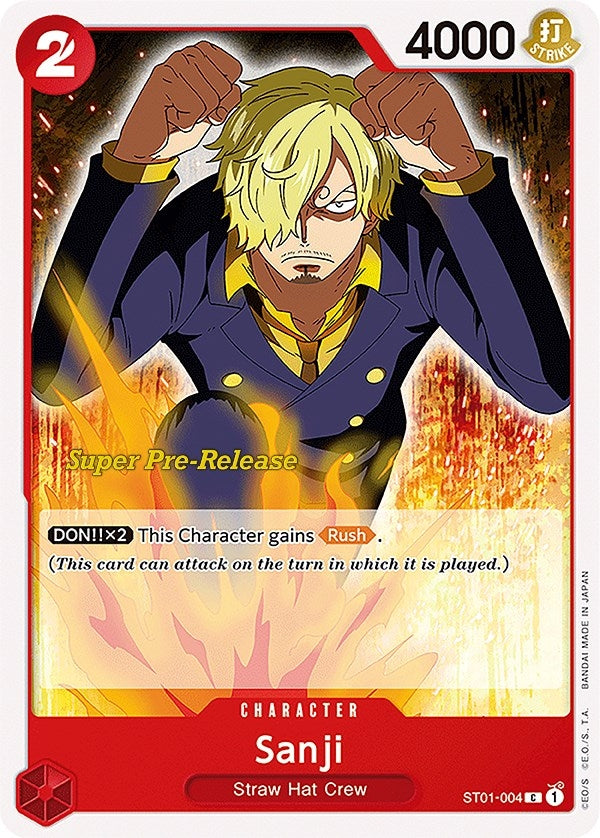 Image for Sanji (ST01-004) (Super Pre-Release Starter Deck 1: Straw Hat Crew) - One Piece Card Game