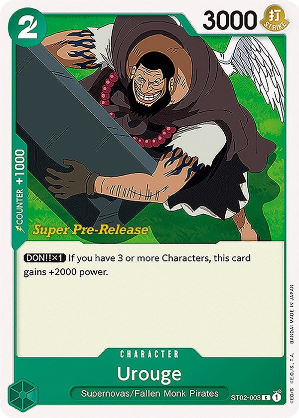 Image for Urouge (ST02-003) (Super Pre-Release Starter Deck 2: Worst Generation) - One Piece Card Game