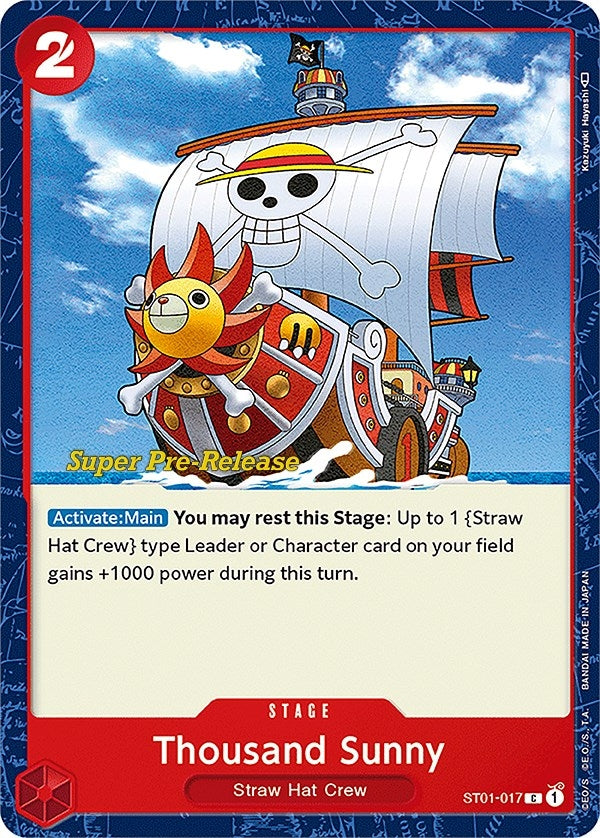 Image for Thousand Sunny (ST01-017) (Super Pre-Release Starter Deck 1: Straw Hat Crew) - One Piece Card Game