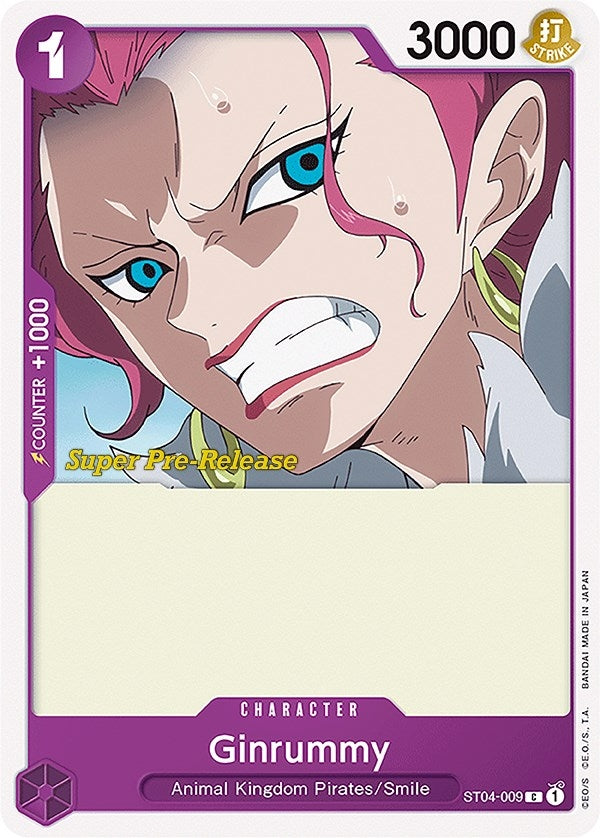Image for Ginrummy (ST04-009) (Super Pre-Release Starter Deck 4: Animal Kingdom Pirates) - One Piece Card Game